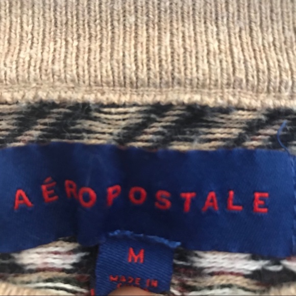 Aeropostale Mixed Pattern Raglan Sweater - Picture 5 of 7